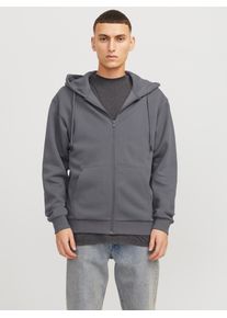 Jack & Jones Jack & Jones Capuchonsweatvest JJEBRADLEY met capuchon, ideaal voor koud seizoen heren sweatvesten maat M grijs