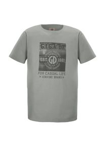 G.I.G.A. by Killtec G.I.G.A. DX by killtec T-shirt GS 2 MN TSHRT GOTS GOTS-gecertificeerd biologisch katoen t-shirt met grote borstprint heren t-shirts maat L grijs