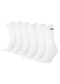 Puma Sportsokken Puma UNISEX CREW SOCK 6P ECOM Cat-logo, frotté-zool, ribgebord (6 paar) jongens sportsokken maat 39-42 wit
