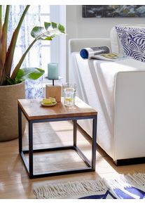 Home Affaire Salontafel Voorst van massief eiken en metalen frame salontafels beige