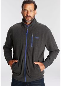 MAN'S WORLD Man's World Sweatvest met contrastkleurige ritssluiting unisex sweatvesten maat 4XL (68/70) grijs