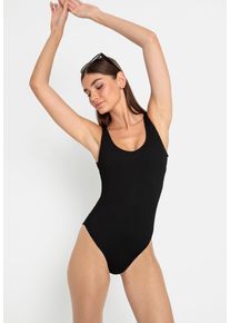 LSCN by LASCANA Badpak trendy structuurstof dames badpakken maat M zwart