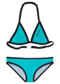 Bench. Triangelbikini met logoprint aan top en broekje meisjes bikini's maat 122/128 groen
