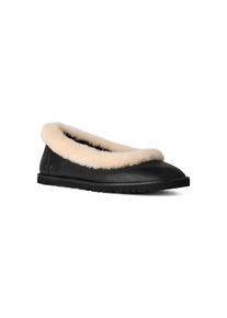 UGG Australia UGG Ballerina's Zora Leather Ballet Flat Homeslippers, flats om in te glijden dames klassieke ballerina's maat 5 (36) zwart