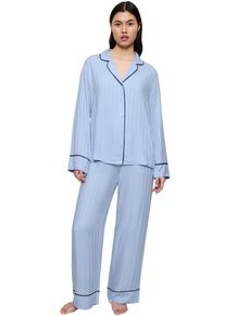 Triumph Pyjama Amourette Jacquard PW comfortabel en stijlvol (2-delig) dames nachtkleding maat 40 blauw
