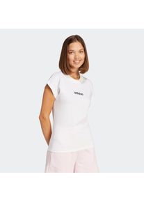 adidas Sportswear T-shirt W LIN SJ T Basic T-shirt van zacht materiaal dames tops maat XL wit