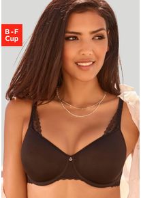 Lascana Minimizer-bh met spacer-schalen en beugels, basic lingerie dames minimizer bh's maat B zwart
