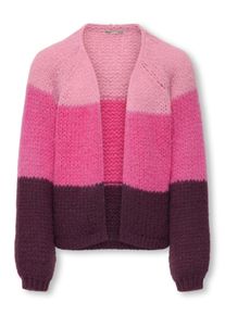 KIDS Only Vest KOGNORDIC LIFE LS OVS STRIPE CARDI KNT meisjes vesten maat 122/128 roze