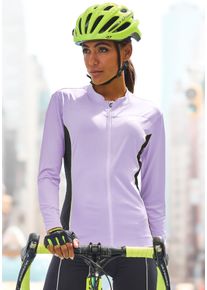 Vivance active Functioneel shirt - fiets shirt met reflecterende details, fietssport dames sportshirts maat XS (32/34) paars