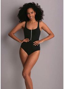 Rosa Faia Badpak Elouise diepe rug, beugelloze steun, borstvoering, bandbreedte verspringend dames badpakken maat C zwart