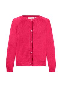 happy girls Vest met hoogwaardig breipatroon op de voorborst meisjes vesten maat 104 roze