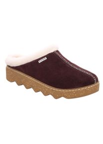 Rohde Pantoffels FOGGIA-D Pantoffel, clog met uitneembare binnenzool van schapenvacht dames pantoffels maat 41 bruin