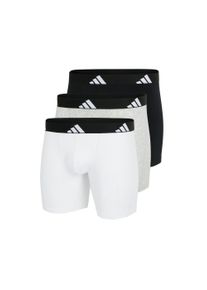 adidas Sportswear Lange boxershort Active Flex Cotton elastisch, logoband, sportieve look, zonder opening (Set van 3) heren lange onderbroeken maat S