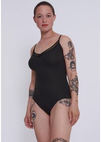 Sloggi Body GO Ribbed zachte ribstof met kantafwerking dames tops maat XS zwart