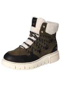 Mustang Shoes Winterlaarzen , veterschoenen, snowboots met praktische binnenrits dames winterlaarsjes maat 37 groen
