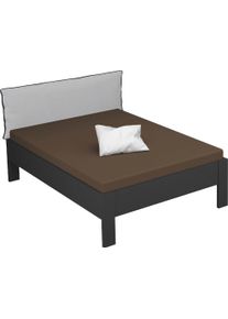 Rauch Futonbed Aditio Hoofdbord weefstof met afgezette opstaande naad futonbedden grijs