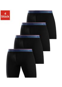 Bench. Lange boxershort Onderbroeken met smalle strepen in de logo-geweven tailleband (set, 4 stuks) heren lange onderbroeken maat S zwart