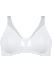 Naturana High-apex-bh Body Shaping Glansband, brede bandjes, zacht, comfortabel, zonder beugel, ontlastende bandjes (1-delig) dames beugel bh's maat C