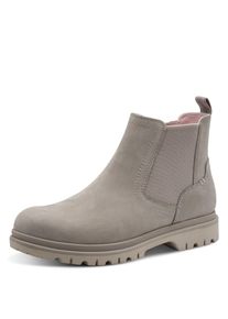 Tamaris Chelsea-boots , blokhak, basic laarzen, enkellaarsjes met subtiele siernaden dames chelsea boots maat 37 grijs