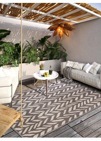 Villeroy & Boch Villeroy & Boch Outdoorkleed Georgette In-& Outdoor, Vlakweefsel, weerbestendig, Terras, Balkon, modern, Trend buitenkleden bruin