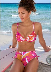 Sunseeker Beugelbikini Allis met sierringetjes aan de top dames bikini's maat D roze