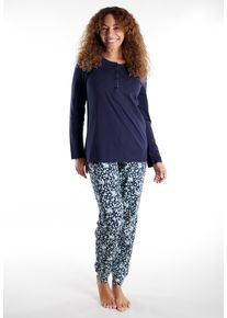 Götzburg GÖTZBURG Pyjama Katerini (2-delig) dames nachtkleding maat 38 (M) blauw