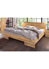 wimex Futonbed Anna, Bed Made in Germany met chroomkleurige details in hoofd- en voetdeel, 3 breedtes om uit te kiezen futonbedden beige