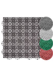 ANDIAMO Kunststof tegels Terras tegels Terra Sol, Made in Swiss Outdoor kliktegels, 38x38 cm, set met 1 m², 2 m², 5 m², uv-bestendig (set) tuin &