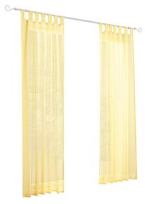 Heine home Gordijn (1 stuk) kant & klaar gordijnen maat 1 geel
