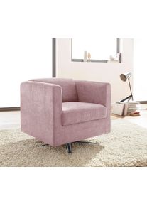 Inosign Fauteuil Bob Draaifauteuil, Clubfauteuil en Cocktailfauteuil - alles past (set) fauteuils maat Luxe-microvezel zacht oranje