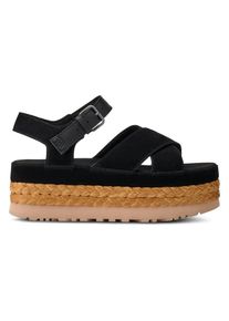 UGG Australia UGG Plateausandalen AUBREY ANKLE STRAP , sandalette, sleehak sandaal met verstelbaar riempje dames sandalen met plateau maat 11 (42) zwart
