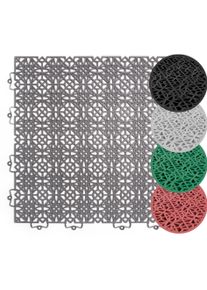 ANDIAMO Kunststof tegels Terras tegels Terra Sol, Made in Swiss Outdoor kliktegels, 38x38 cm, set met 1 m², 2 m², 5 m², uv-bestendig (set) tuin &