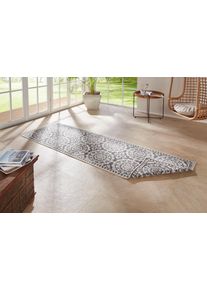 Hanse Home Loper Jardin Tweezijdig te gebruiken kleed, in-& outdoor, vintage, balkon, tuin, woonkamer, hal lopers maat 12 beige