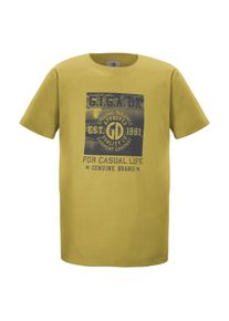 G.I.G.A. by Killtec G.I.G.A. DX by killtec T-shirt GS 2 MN TSHRT GOTS GOTS-gecertificeerd biologisch katoen t-shirt met grote borstprint heren t-shirts maat L geel