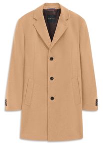 Bugatti Korte jas Kasjmier in modern fit met knoopsluiting heren mantels maat 46 bruin