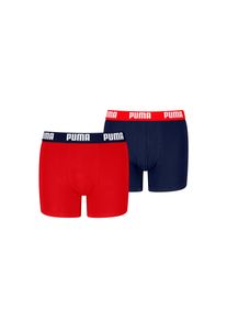 Puma Boxershort Puma BOYS EVERYDAY BASIC BOXERS 2P Comfortabele logotailleband, zonder opening (Set van 2) jongens boxershorts maat 134/140 rood