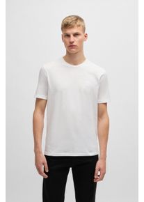 BOSS Orange T-shirt Tales met boss-borduursel op de borst heren t-shirts maat XXXL wit