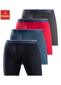Bench. Lange boxershort Onderbroeken met smalle strepen in de logo-geweven tailleband (set, 4 stuks) heren lange onderbroeken maat S multicolor