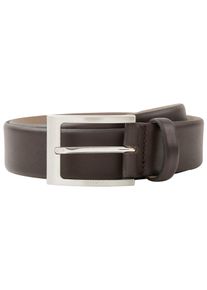 BOSS Leren riem van nappaleer met BOSS logo-speldsluiting heren riemen maat 105 bruin