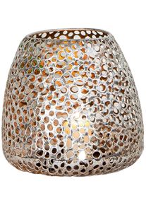 Casablanca by Gilde Windlicht Chico antiek-zilverkleur (1 stuk) kaarsenhouders zilver(kleur)
