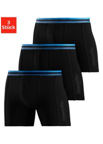 Bench. Lange boxershort Onderbroeken met elastische tailleband en logo-opdruk op het been (3 stuks) heren lange onderbroeken maat S zwart
