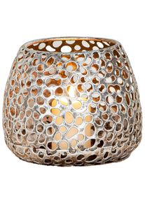 Casablanca by Gilde Windlicht Chico antiek-zilverkleur (1 stuk) kaarsenhouders zilver(kleur)