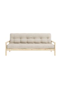 KARUP Slaapbank Knob met futonmatras, verschillende kleuren, fsc-gecertificeerd, dennenhout beige, slaapbanken, Breedte ligoppervlak: 130 cm, Lengte