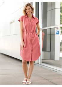 Classic Basics Jurk met overhemdkraag Jurk dames blousejurken maat 40 rood