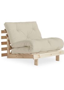 KARUP Slaapbank Daybed Roots Slaapbank – ??Gastenbed & Bank van FSC-Grenen bedden maat Katoenmix grijs