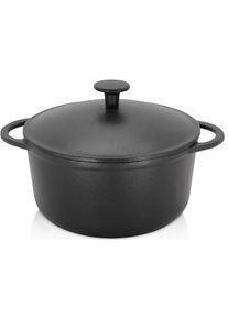 Kr&uuml;ger Kr&uuml;ger Braadpan Gietijzeren braadpan met deksel RUSTICA (1-delig) braadpannen zwart