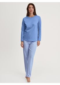 Calida Pyjama Lovely Night (2-delig) dames nachtkleding maat L (48/50) blauw