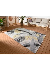 Hanse Home Outdoorkleed Gold Leaves In-& outdoor, tapijt, weerbestendig, balkon, tuin, woonkamer, floraal buitenkleden multicolor