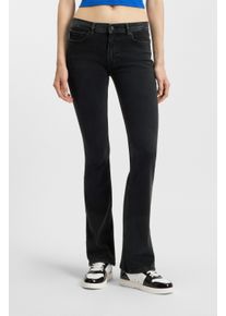 HUGO Blue Bootcut jeans Getti Uitlopende pijp, elastisch denim dames jeans maat 25 zwart