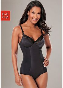 Nuance Body met beugel en borduurkant, dessous dames body's maat B zwart